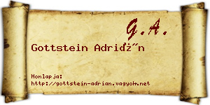 Gottstein Adrián névjegykártya